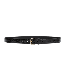 VERSACE Medusa Head Leather Belt, Black – OZNICO