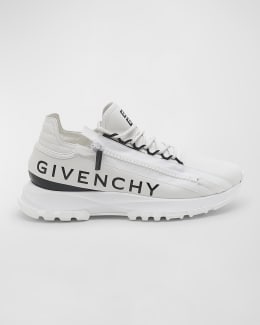 Givenchy Men's Spectre Leather Zip Runner Sneakers | Neiman