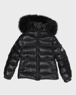 Moncler Kids Bady Faux Fur Quilted Jacket, Size 8-14 | Neiman Marcus