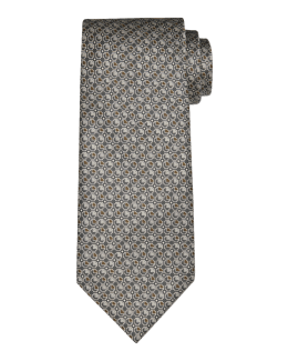 Charvet Men's Two-Tone Micro Squares Silk tie | Neiman Marcus