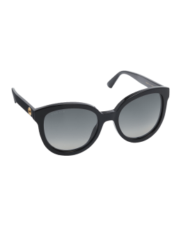 Gucci Rectangle Pearlescent Acetate Sunglasses in Green