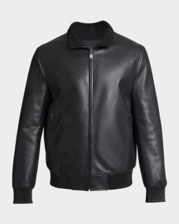 Brioni leather bomber jacket 2025