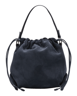 Loewe Anagram Cutout Monochrome Bucket Bag Tea Dust Glaze
