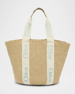 Woody Large Mifuko Basket Bag in Fair Trade Paper Embellished with
