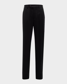 Monogram wool trousers black - Men | BALMAIN