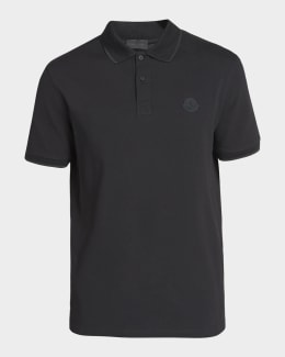 Moncler Men's Shark Pique Polo Shirt | Neiman Marcus