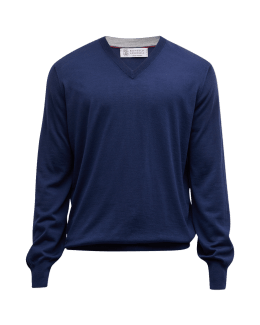 CASABLANCA Les Pouvoir Des Fleurs Intarsia Sweater in Blue for Men
