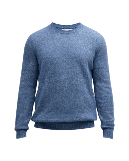 Casablanca Men's Les Pouvoir des Fleurs Intarsia Sweater, Mint, Men's, L, Sweaters Pullover Sweaters