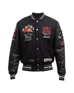 Jacquard Varsity Jacket - Vintage Baseball Jacket