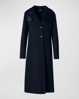 Akris Zeno Lacquer Cotton Belted Trench Coat | Neiman Marcus