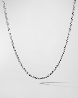 David Yurman Men's Box Chain Necklace in Silver, 2.7mm, 22