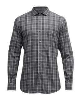 HUTCHESON MELANGE PLAID SPORT SHIRT main image 0