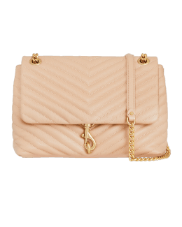 Tory Burch Kira Chevron Small Shoulder Bag, Arugula/Suede: Handbags