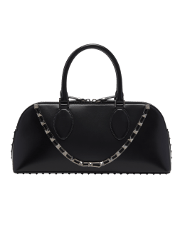 VALENTINO GARAVANI Grainy Calfskin Small VSling Top Handle Bag Black  1304201