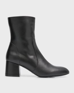 ショートブーツ・ブーティ Stuart Weitzman FW25 STUART POWER ZIP 75 (SJ970 BLK) Stuart Weitzman Stuart Power Booties | Neiman Marcus