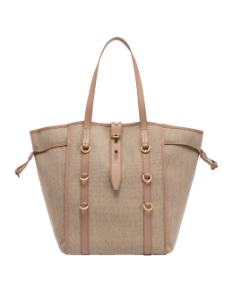 DKNY GIGI TOTE BAG BEIGE AND BROWN WITH GOLD HARDWARE MSRP $178-FAST  SHIPPING!
