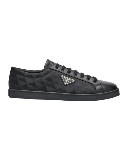 Prada Men s Downtown Patent Leather Low Top Sneakers Neiman Marcus