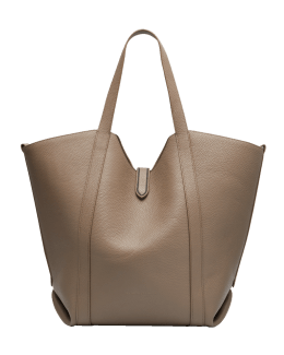 Balmain Emblème Leather Tote Bag