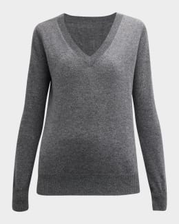NEIMAN MARCUS ニット Cashmere Classic V-Neck Sweater | Neiman Marcus