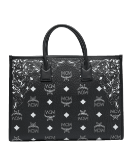 MCM LARGE MUNCHEN TOTE IN ITALIAN CANVAS – Enzo Clothing Store
