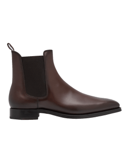 Giorgio Armani Men s Leather Chelsea Boots Neiman Marcus