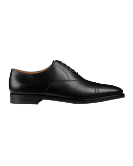 John Lobb Men's Taunton Leather Oxfords | Neiman Marcus
