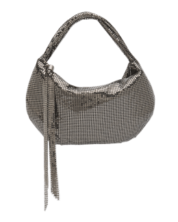 Whiting & Davis Ava Serpent Brass Chain Crossbody Bag