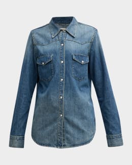 Polo Ralph Lauren Denim Western Shirt | Neiman Marcus