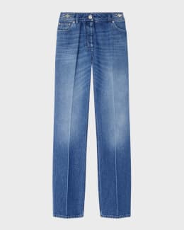 Versace Washed 2000S Straight Leg Jeans | Neiman Marcus