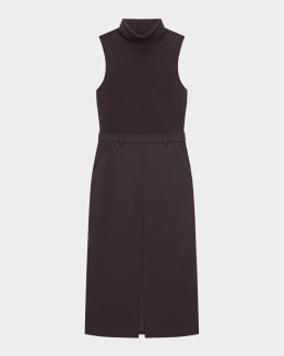 Theory Crepe Mermaid Dress | Neiman Marcus