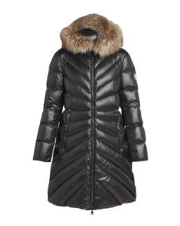 Black Marus Long Down Jacket - Long Down Jackets for Women