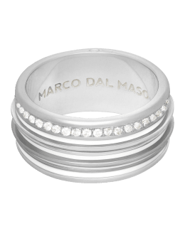 Marco Bicego 18K Men's Uomo Three Row Band Ring, Size 10, Men's, Men's Jewelry Men's Rings