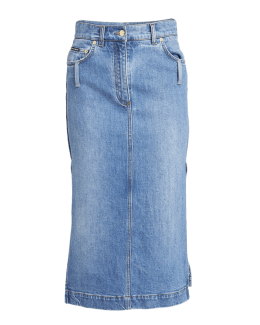 Bottega Veneta Denim Midi Skirt | Neiman Marcus