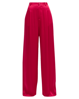 Louis Vuitton Printed Straight Leg Pants - Red, 9 Rise Pants