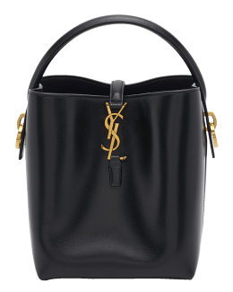 Saint Laurent YSL Monogram Large Bill Pouch in Grained Leather 