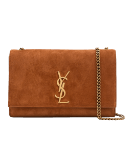 Saint Laurent Kate Medium Reversible YSL Crossbody Bag in Suede