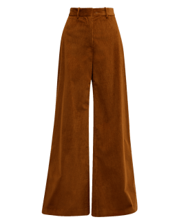 THE ROW Rufos Corduroy Wide-Leg Pants | Neiman Marcus