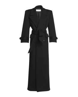 Max Mara Wool-Cashmere Belted Madame Coat | Neiman Marcus