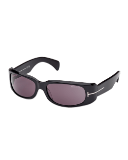 Tom Ford Sabrina Grey Mirror Square Ladies Sunglasses FT0764 20Z
