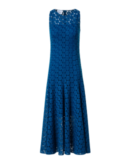 Akris punto Polka Dot Stud-Embellished Flared Mini Dress