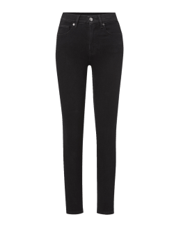 L'AGENCE Marguerite Coated Jean In Navy Coated