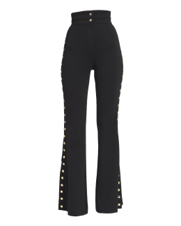 Double Crepe Sablé Flared Trousers