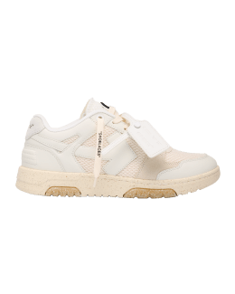 Off-White Men's Out Of Office Leather Low-Top Sneakers | Neiman Marcus