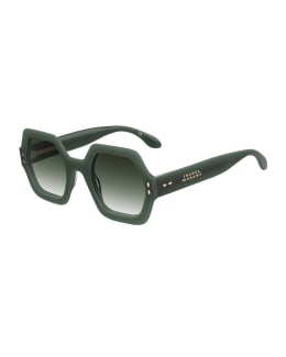 Balmain B-Escape Acetate & Titanium Wrap Sunglasses - Bergdorf Goodman