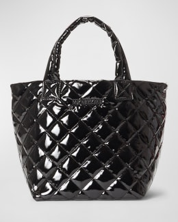 Mz wallace medium metro tote black lacquer hot sale