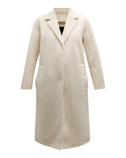 Norita, 2-in-1 double face wool coat with sash for ladies