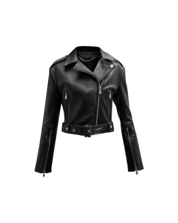 Elodie Faux Leather Moto Jacket 2921726 - S / Black