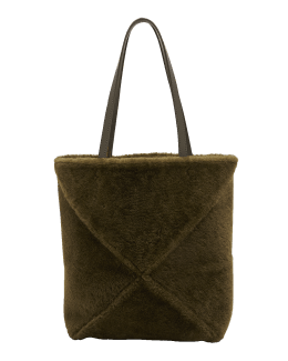 Flat bag in Monogram canvas and natural leather (coatin…