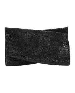 Strip Quilted Square Clutch Bag, Women's Pu Leather Coin Purse