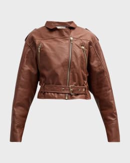 Kirsi Cropped Biker Jacket – Curated By Club Prive NYC